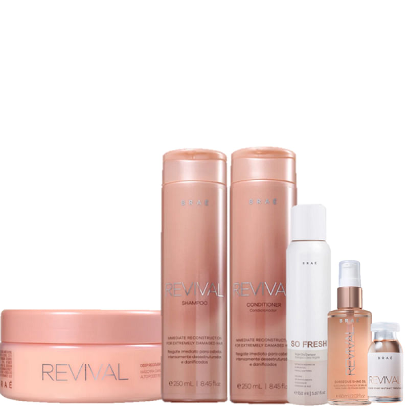 Brae Revival Kit Reconstrução Home Care (6 Produtos)