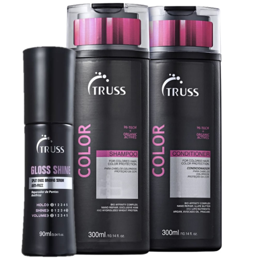 Kit Truss Color Gloss Cabelos Coloridos (3 Produtos)