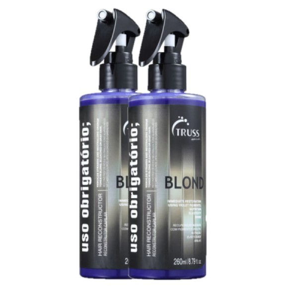Encontraproduto.com.br - Kit Truss Uso Obrigatório Blond - Tratamento Reconstrutor (2 unidades)