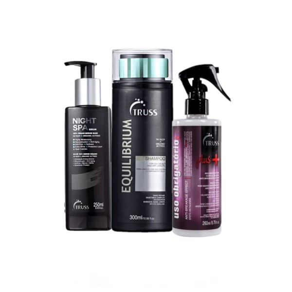 Encontraproduto.com.br - Kit Truss Equilibrium Uso Obrigatório Night Spa (3 produtos)