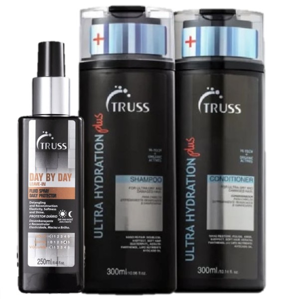 Encontraproduto.com.br - Kit Truss Ultra Hydration Plus Day Cabelos Danificados (3 Produtos)