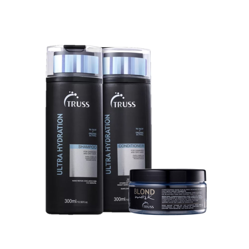 Kit Truss Home Care Ultra Hydration Blond (3 Produtos)