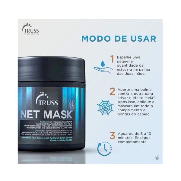 Encontraproduto.com.br - Kit Truss Net Mask 550g 2 Unidades