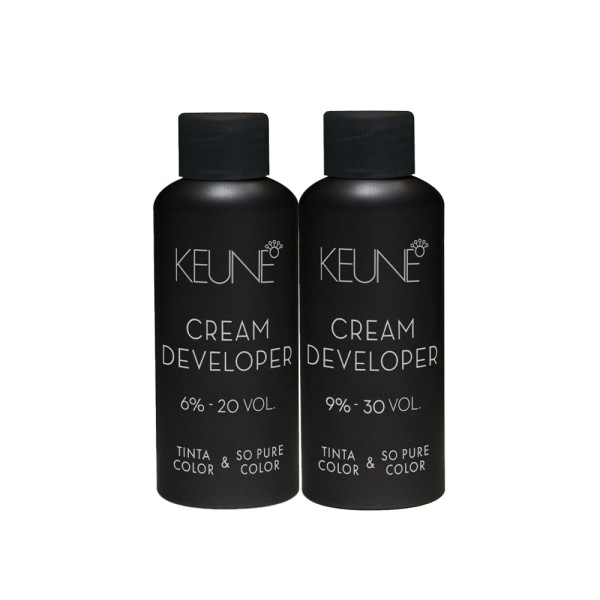 Encontraproduto.com.br - Kit Keune Tinta Color & So Pure Color 6% 20V e 9% 30V 60ml (2 Produtos)