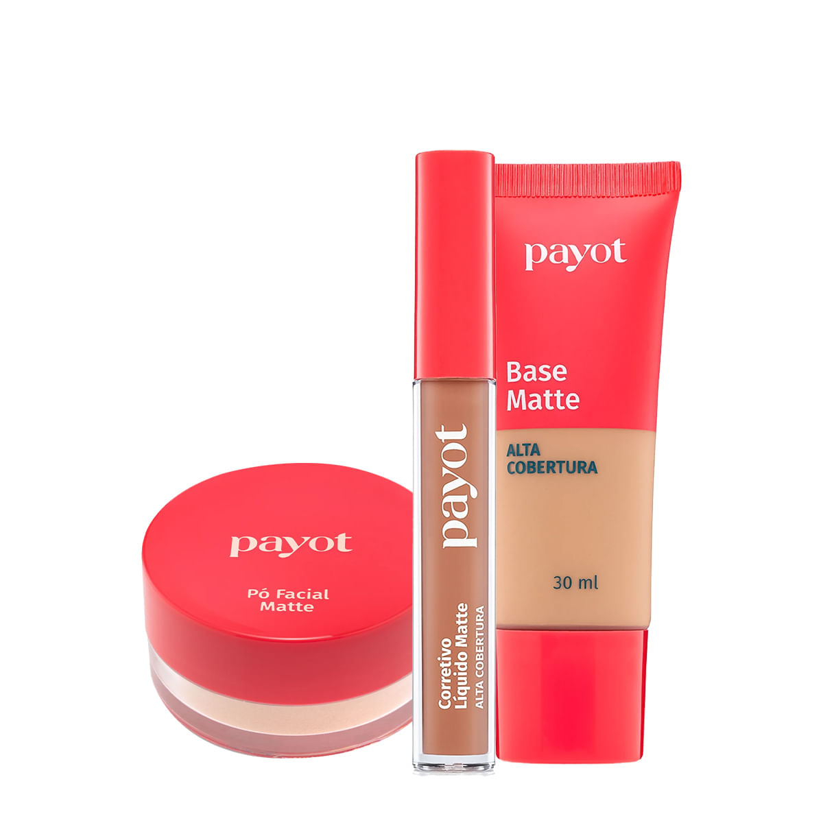 Kit Payot Alta Cobertura Base Cor 3 Pó Solto e Corretivo (3 produtos)