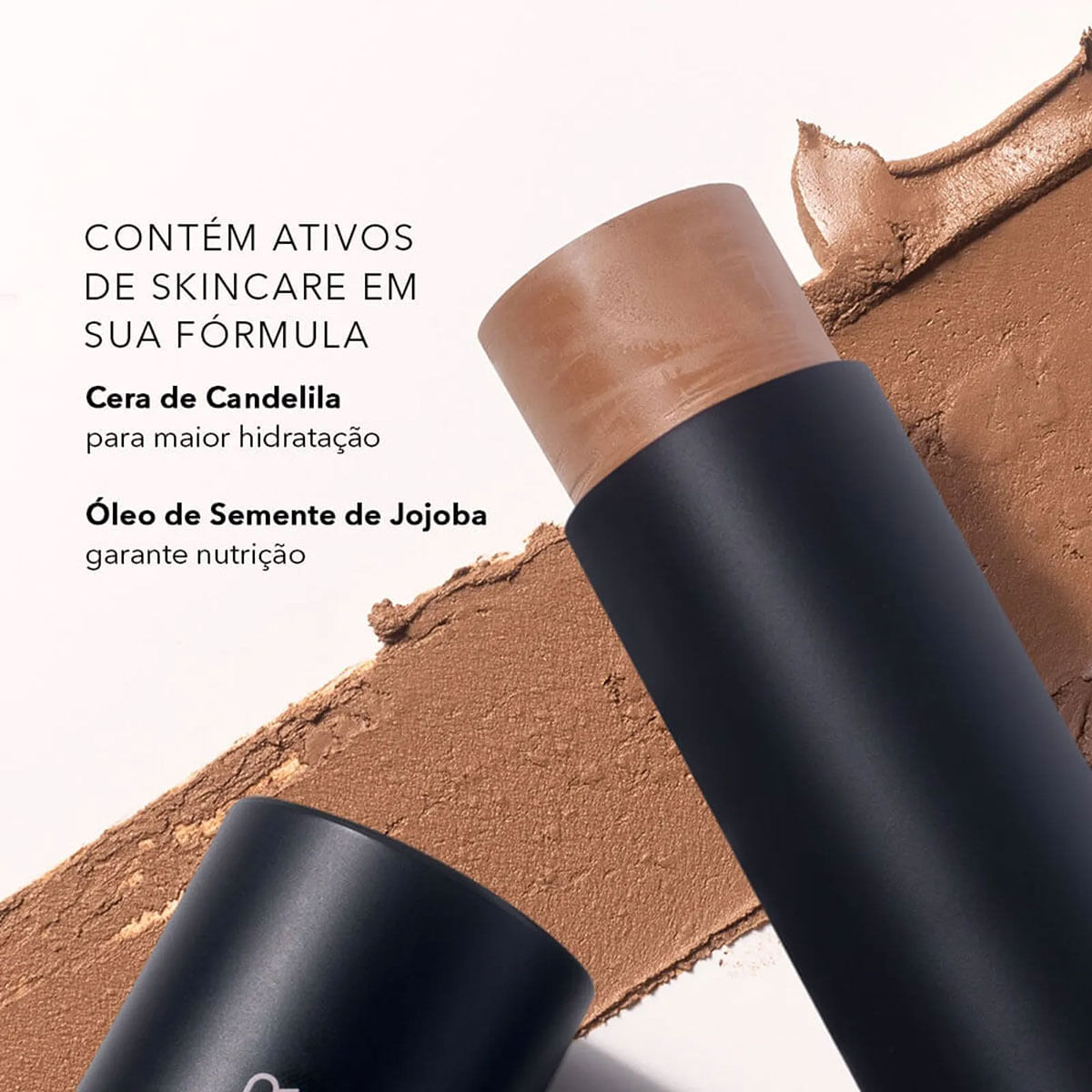 Encontraproduto.com.br - Kit Océane Edition Blush Cloudy Pink Stick Contorno Marrom Claro e Flat Blend Azul 3 Und