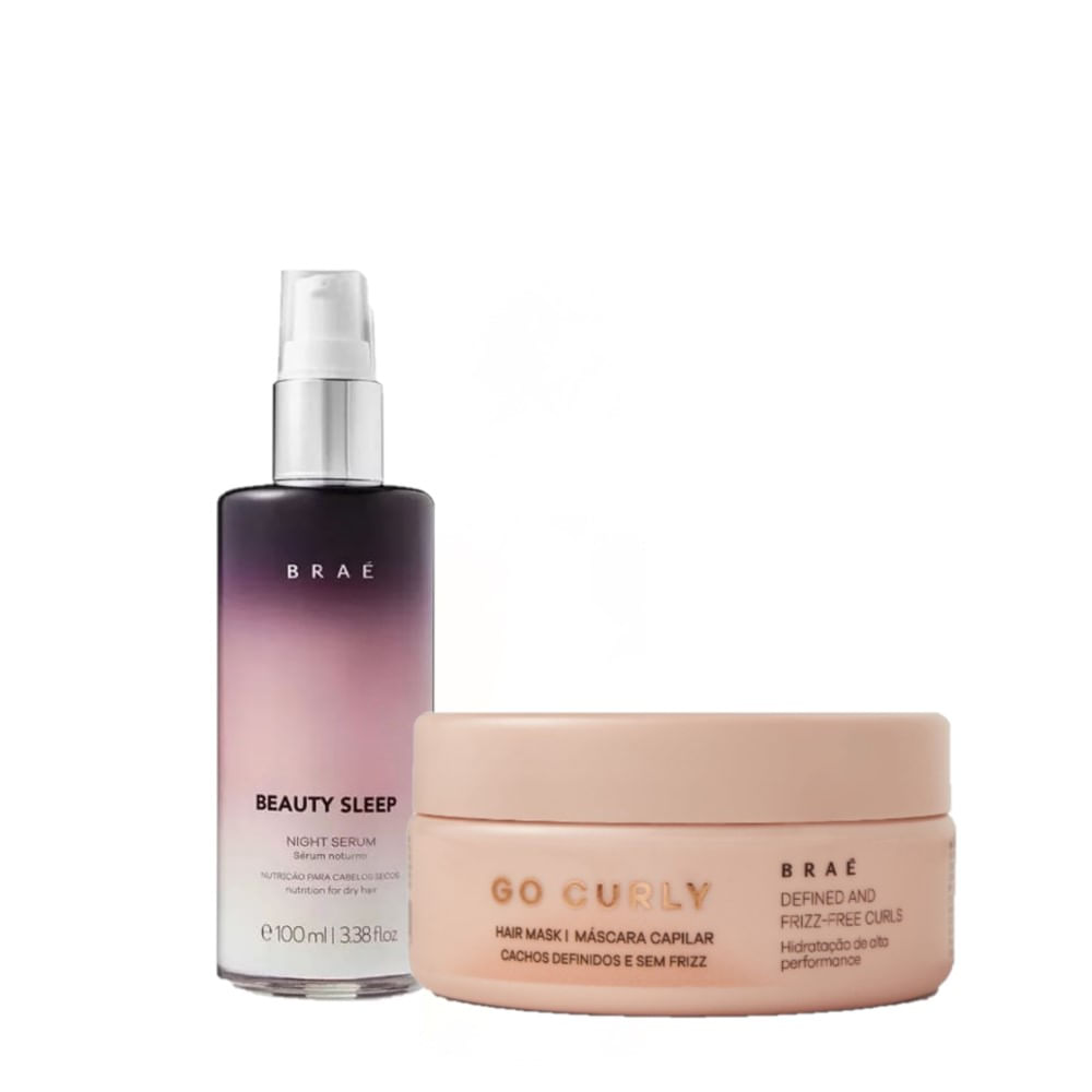 Kit Brae Go Curly Duo Sleep Hidratante (2 Produtos)