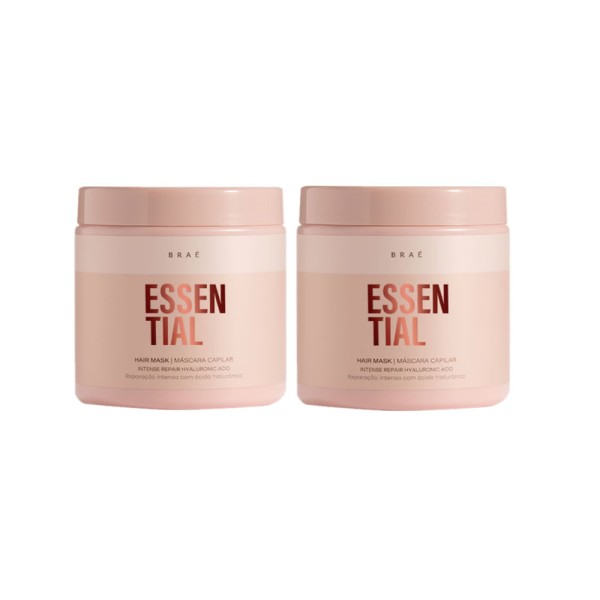 Kit Braé Essential Hair Mask - Máscara 500g (2 unidades)
