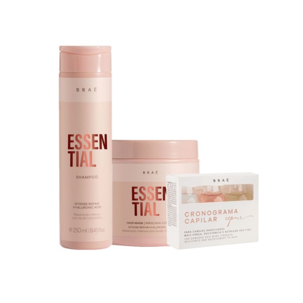 Kit Braé Essential Repair - Máscara G (3 produtos)