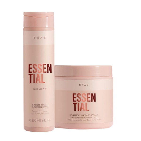Encontraproduto.com.br - Kit Braé Essential Shampoo e Máscara G (2 produtos)