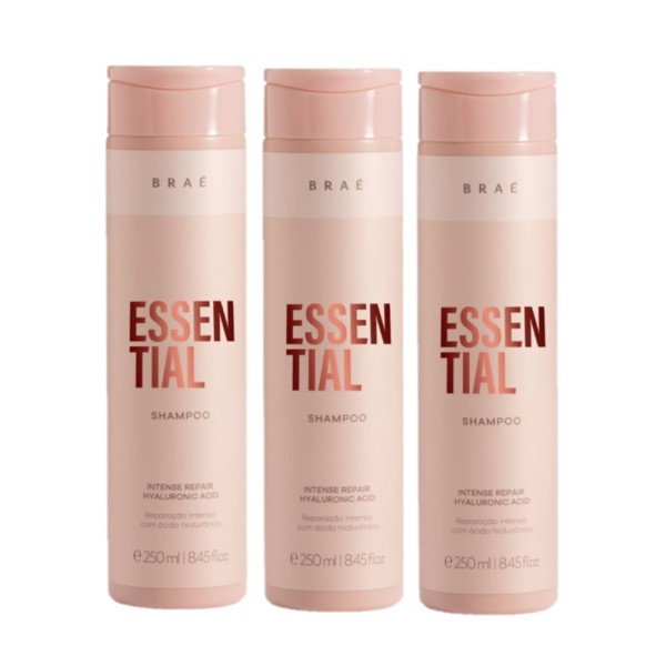 Kit Braé Essential Shampoo Extra (3 produtos)