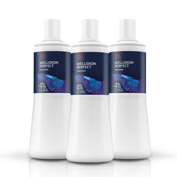 Kit Wella Professionals Welloxon Perfect 4% 13 Volumes - Oxidante 1L (3 unidades)
