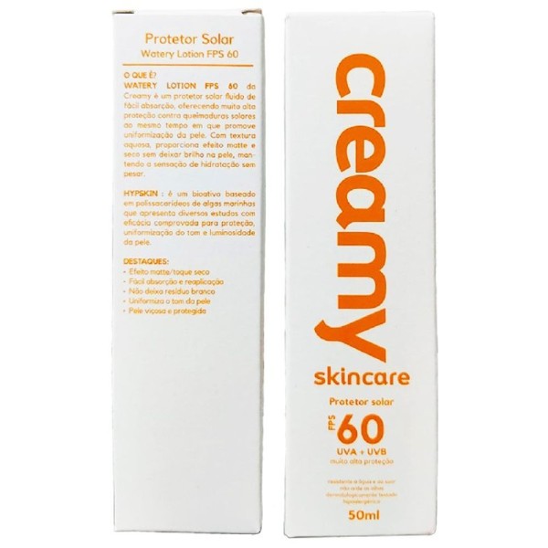 Encontraproduto.com.br - Protetor Solar Fps 60 Creamy 50ml – Sem óleo, Toque Seco, Efeito Matte, Resistente à água E Suor