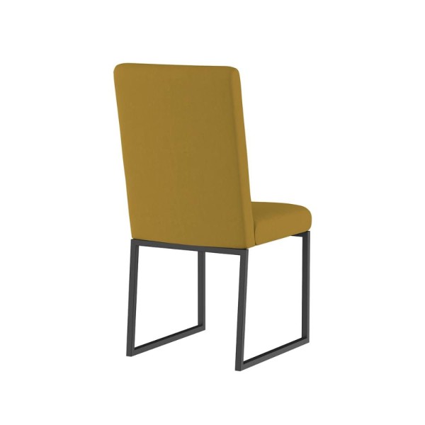 Encontraproduto.com.br - Cadeira Para Mesa Jantar Com Base De Ferro Preto - Balaqui Capuccino