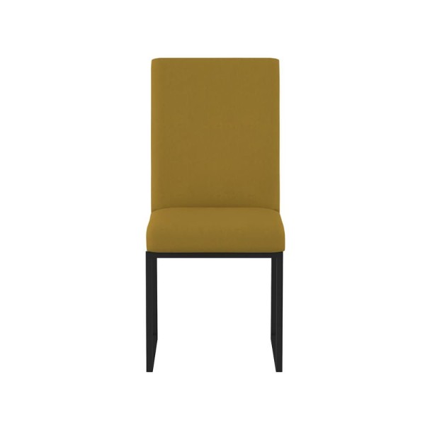 Encontraproduto.com.br - Cadeira Para Mesa Jantar Com Base De Ferro Preto - Balaqui Capuccino
