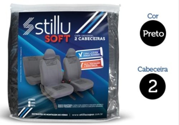 Encontraproduto.com.br - Capa Banco Universal Preta C Cabeceira