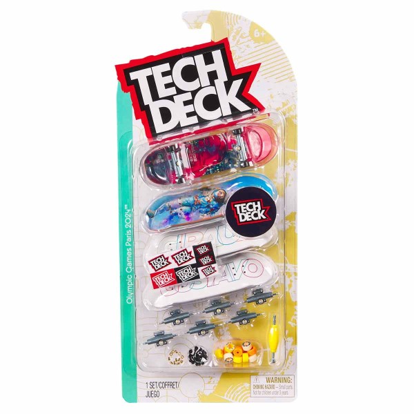 Encontraproduto.com.br - Kit 4 Skate De Dedo Coleção Felipe Paris 2024 - Tech Deck