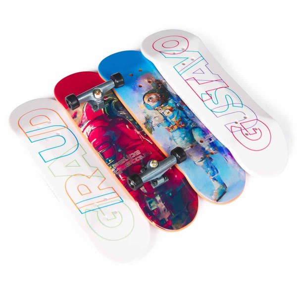 Encontraproduto.com.br - Kit 4 Skate De Dedo Coleção Felipe Paris 2024 - Tech Deck