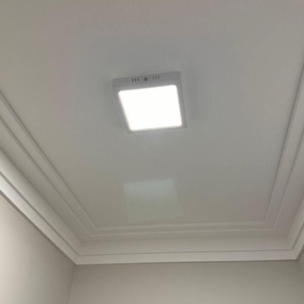 Encontraproduto.com.br - Luminária Plafon 6w Led Quadrado Sobrepor 6500k