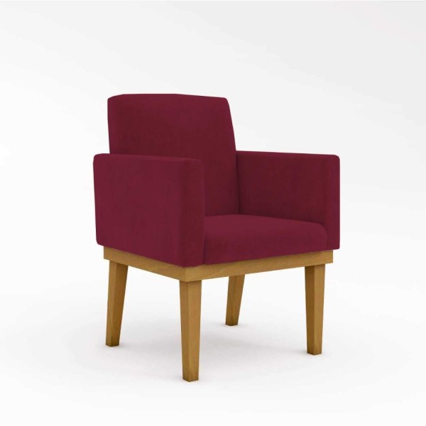 Encontraproduto.com.br - Poltrona Com Base Copa Do Mundo Brasil marsala