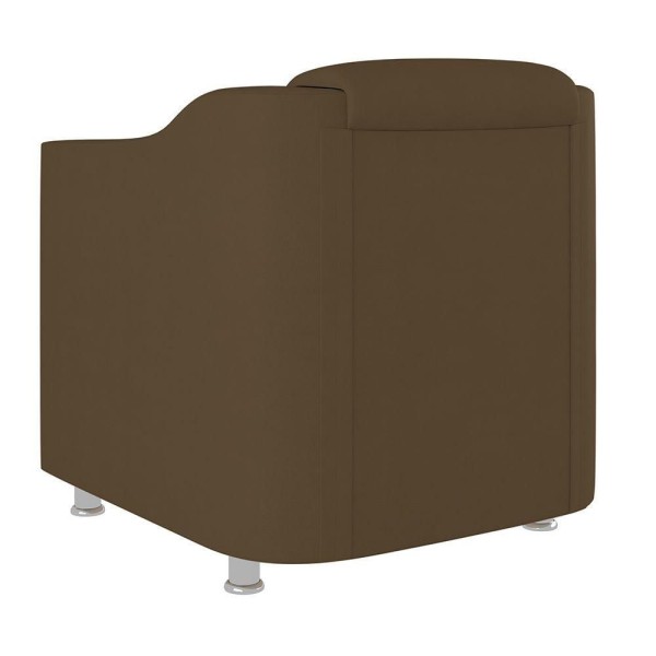 Encontraproduto.com.br - Kit 10 Poltronas Tilla Consultório Recepção Suede Balaqui Decor Cor:marrom