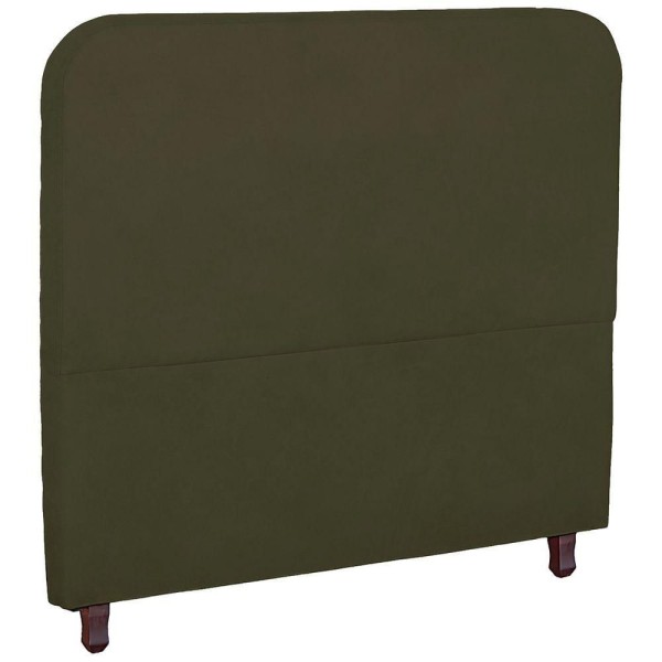 Encontraproduto.com.br - Cabeceira Casal Estofada Para Cama Box Lizza Veludo Cor Chocolate