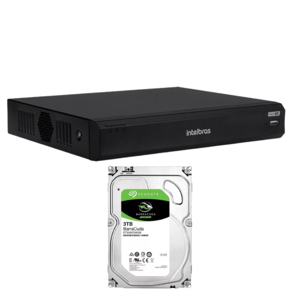 Encontraproduto.com.br - Dvr Imhdx 3004 multi hd 4 canais com Inteligencia Artificial C/hd 3TB