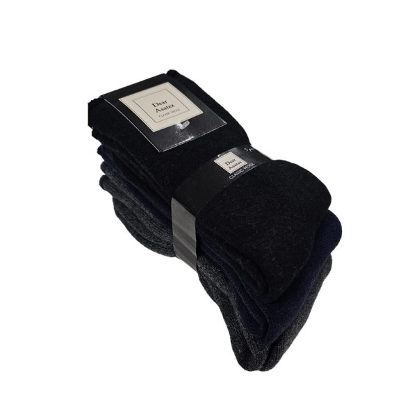 Meia Térmica  Asatex Classic Wool Unissex Frio Intenso Cores Kit 3 Pares Cano Alto Viagem Neve Lazer