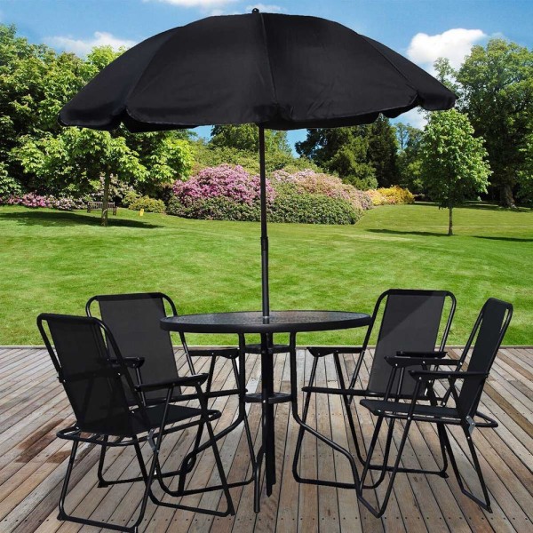 Encontraproduto.com.br - Conjunto Mesa Cadeira Ombrelone Articulável