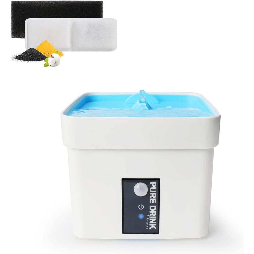 Encontraproduto.com.br - Bebedouro Fonte Agua Sensor 1,5l Pet Gato Cachorro Filtro