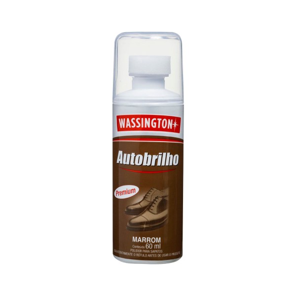 Encontraproduto.com.br - Lustra Calçados Líquido Wassington 60ml Marrom