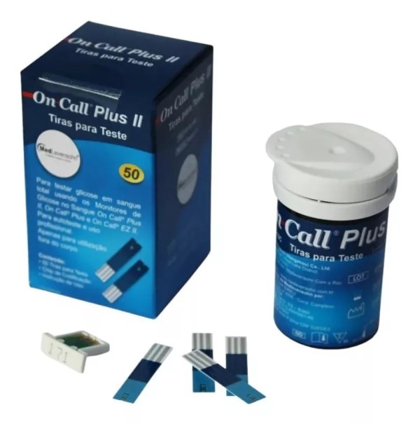 Encontraproduto.com.br - 150 Tiras De Glicose On Call Plus Ii