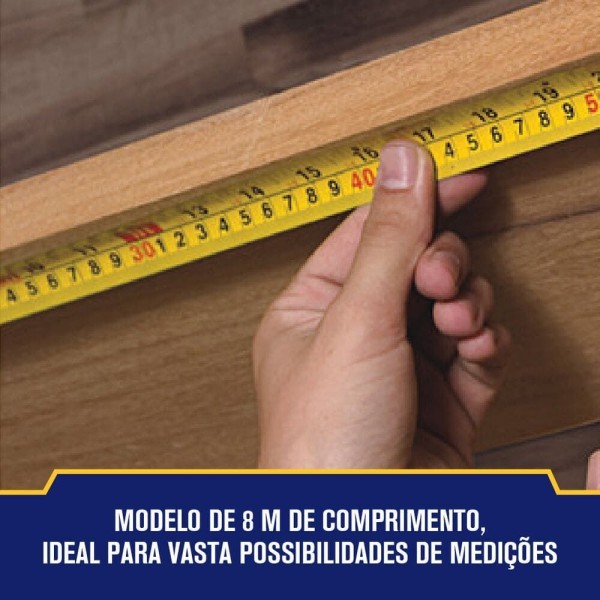 Encontraproduto.com.br - Trena Standard Profissional Com Trava 8 Metros 25mm Irwin