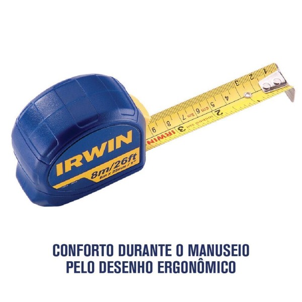 Encontraproduto.com.br - Trena Standard 8 Metros Com Trava Iw13948 Irwin