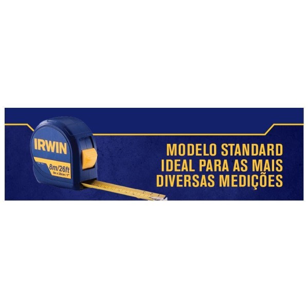 Encontraproduto.com.br - Trena Standard 8 Metros Com Trava Iw13948 Irwin