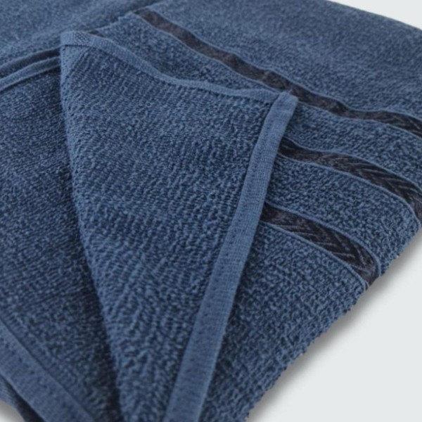 Encontraproduto.com.br - Jogo De Toalha Banho 5 Peças Verona 100% Algodão Azul Marinho