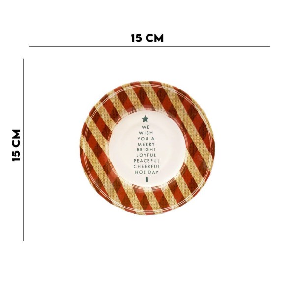 Encontraproduto.com.br - Kit 6 Xícaras De Chá C/pires De Natal Joy Classific 250ml Alleanza