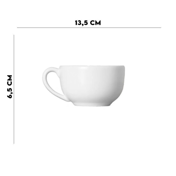 Encontraproduto.com.br - Kit 6 Xícaras De Chá C/pires De Natal Joy Classific 250ml Alleanza