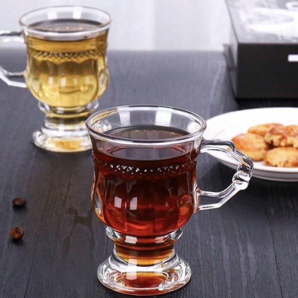 Encontraproduto.com.br - Jogo 12 Caneca De Café 117ml Hanover Vidro Cristalino Transparente Xícara Em Casa Tem