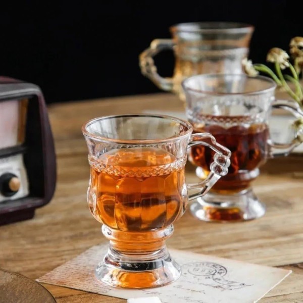 Encontraproduto.com.br - Jogo 12 Caneca De Café 117ml Hanover Vidro Cristalino Transparente Xícara Em Casa Tem