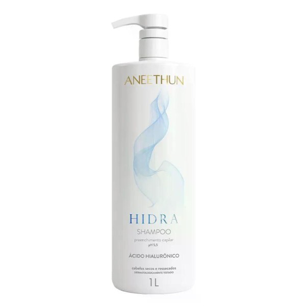 Encontraproduto.com.br - Kit Aneethun Hidra - Shampoo 1L + Máscara 1kg + Ampolas 13ml (3Unidades)