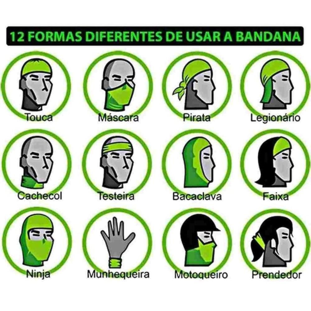 Encontraproduto.com.br - Kit 2 Bandanas Bike Balaclava Pesca Moto Esportes Ntk