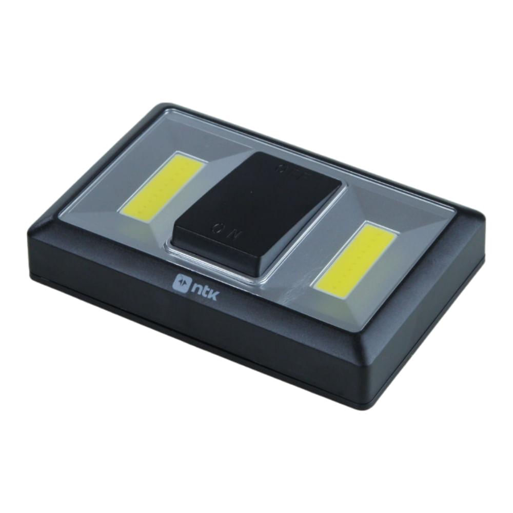 Encontraproduto.com.br - 2 Lanterna Parede Switch 220 Lumens 2 leds Pilha Nautika
