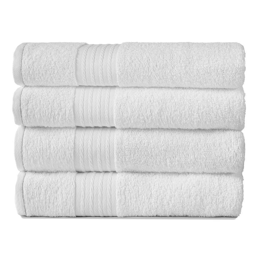 Kit 10 Toalhas Banhão Gigante Para Hotel Grossa - Nobre - Branco