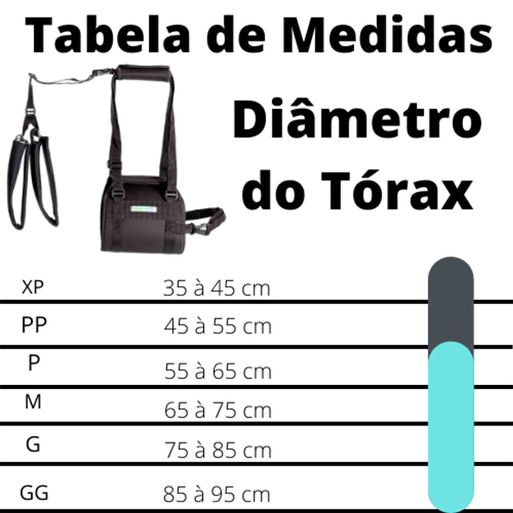 Encontraproduto.com.br - Suporte Para Cachorro Deficiente Peitoral Auxiliar Tam pp