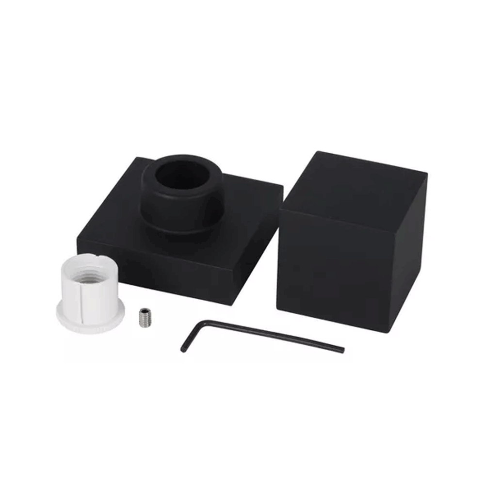 Encontraproduto.com.br - Kit 10 Acabamentos Registro Quadrado Black Matte Padrão Deca - Levo