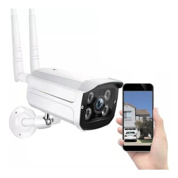 Encontraproduto.com.br - Camera Ip Externa A Prova D Agua Wifi Visao Noturna Hd Ip65