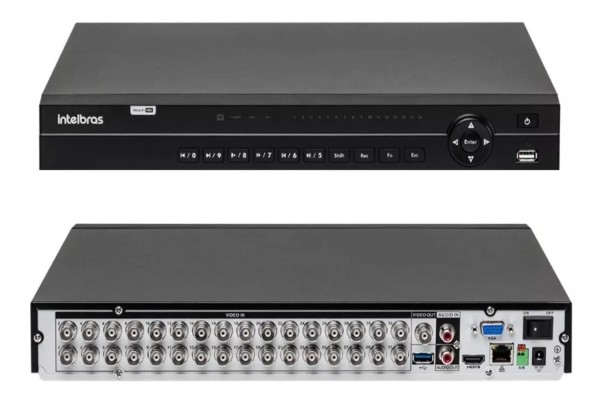Encontraproduto.com.br - Kit 32 Câmeras de Segurança HD Dvr 32 Ch mhdx 1232 Intelbras