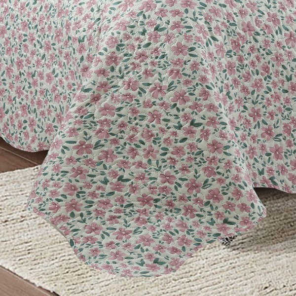 Encontraproduto.com.br - Kit Cobre Leito Colcha Queen Boutik Dupla Face - Sabrina