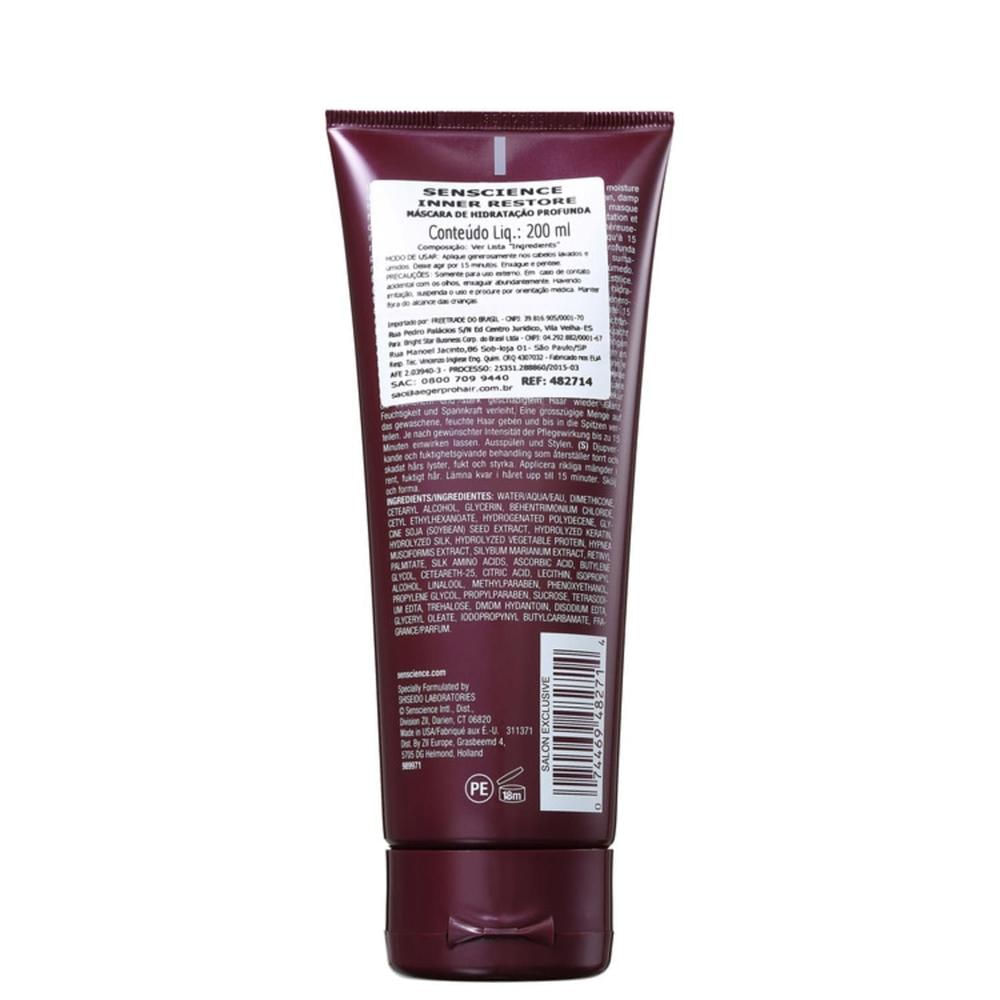Encontraproduto.com.br - Kit Senscience Silk Moisture Shampoo 1L + Inner intensif 500ml + Inner Moisturizing 200ml